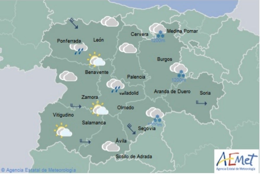 El Tiempo para las próximas horas El Tiempo para las próximas horas