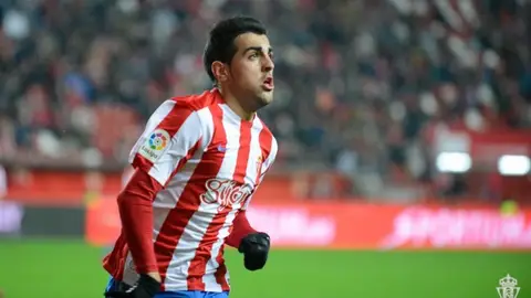 Carlos Castro, durante su etapa en el Sporting de Gijón. ELCHE CF