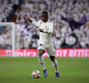 Vinicus Jr en un partido con el Real Madrid Vinicus Jr en un partido con el Real Madrid