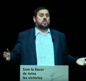 El holograma de Oriol Junqueras El holograma de Oriol Junqueras