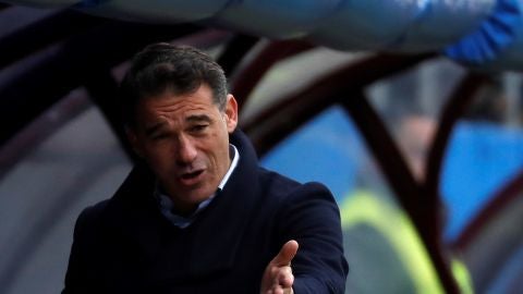 Luis Garc&iacute;a Plaza, durante un partido del Villarreal