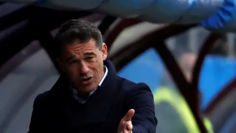 Luis García Plaza, durante un partido del Villarreal Luis García Plaza, durante un partido del Villarreal