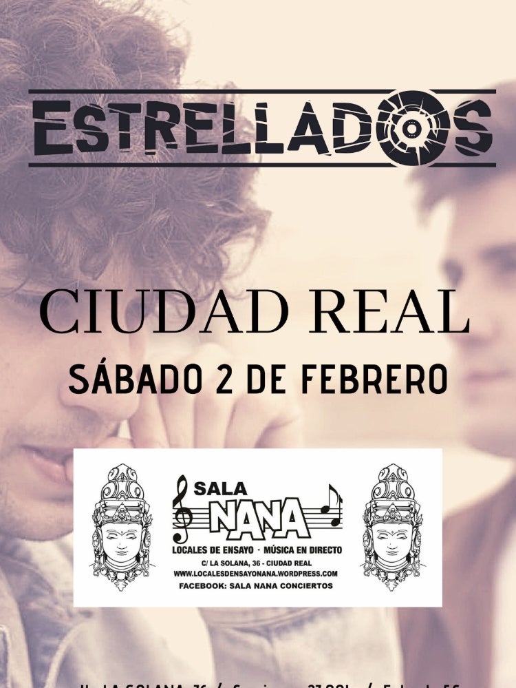 Estrellados actúa el día 2 de febrero en Ciudad Real. Estrellados actúa el día 2 de febrero en Ciudad Real.