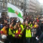 Taxistas de Elche en las movilizaciones de Madrid