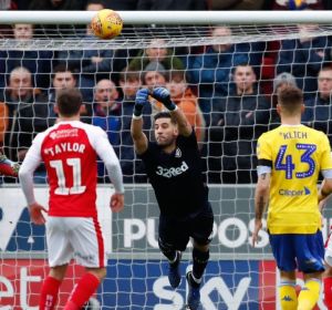 El portero del Leeds United, Kiko Casilla. El portero del Leeds United, Kiko Casilla.