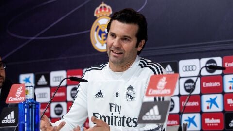 Santiago Solari, en rueda de prensa
