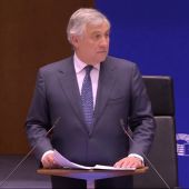 Antonio Tajani en el Parlamento Europeo