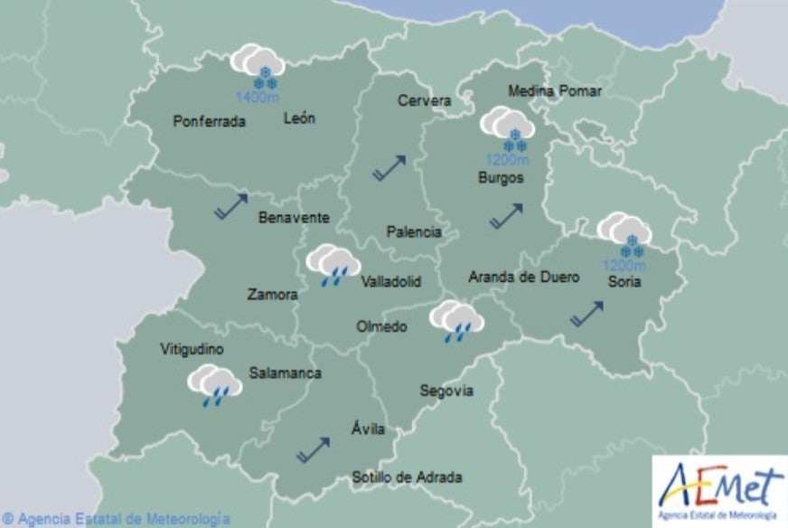 El Tiempo para las próximas horas El Tiempo para las próximas horas