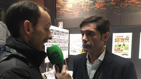 El entrenador del Valencia, Marcelino Garc&iacute;a Toral. 