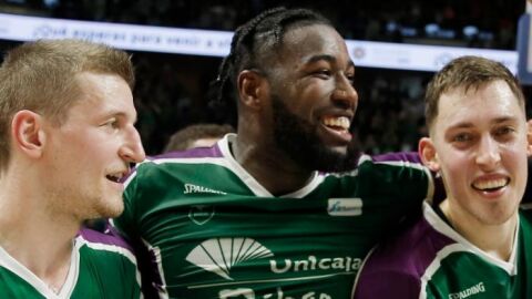 Unicaja celebra el triunfo