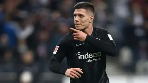 El delantero Luka Jovic. El delantero Luka Jovic.