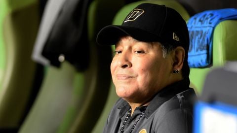 Diego Armando Maradona, durante un partido