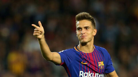 Denis Su&aacute;rez, durante un partido con el Bar&ccedil;a