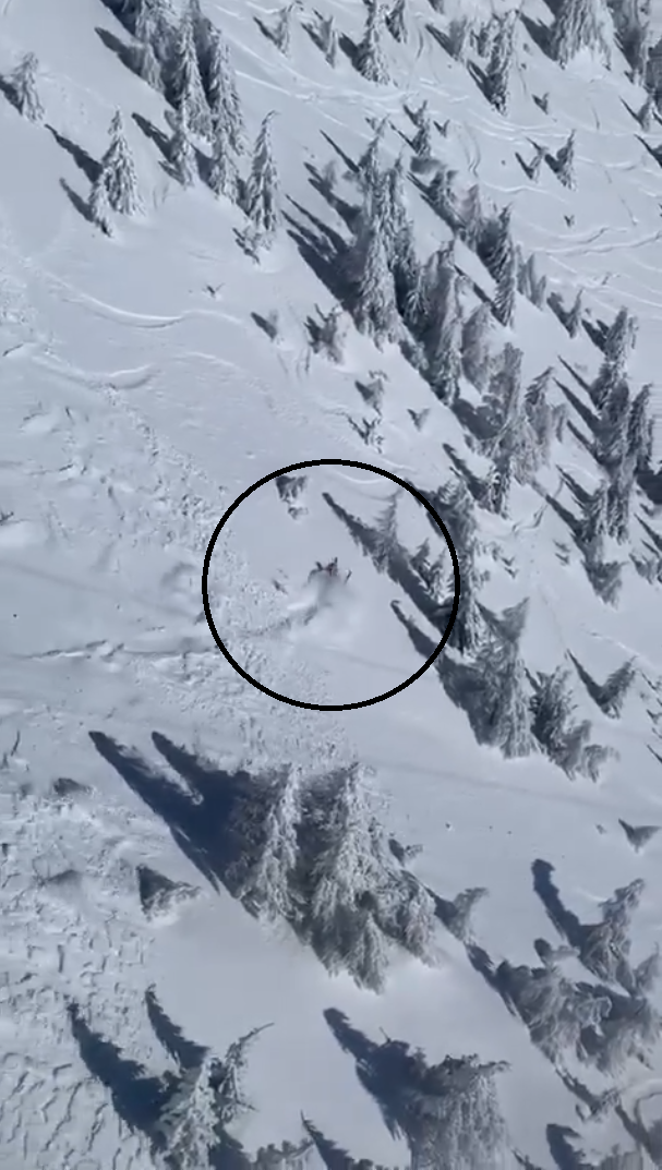 Una avalancha sorprende a un esquiador en pleno descenso en Rumanía Una avalancha sorprende a un esquiador en pleno descenso en Rumanía