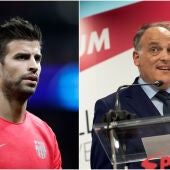 Piqué y Tebas, 'socios' en la nueva Copa Davis