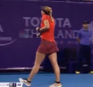 Sabine Lisicki, en su partido contra Muguruza Sabine Lisicki, en su partido contra Muguruza