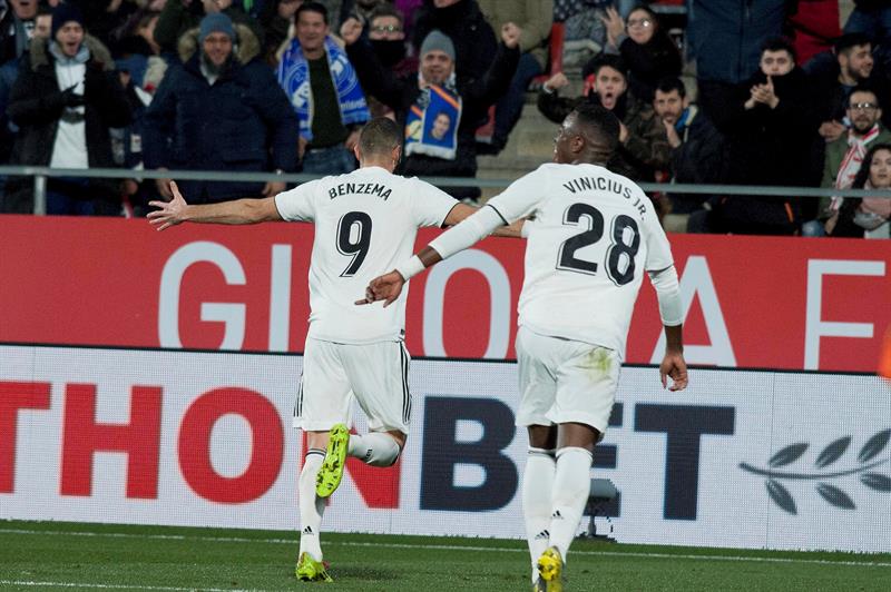 Girona 1 - 3 Real Madrid. Benzema guía a los blancos a la semifinal de Copa Girona 1 - 3 Real Madrid. Benzema guía a los blancos a la semifinal de Copa