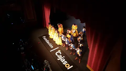 31/1/2019 Sesión 6ª Preliminares COAC 2019 Sexta sesión de preliminares del COAC 2019 con la actuación de las siguientes agrupaciones: coro 'Al Oeste de Cádiz', chirigota 'Los que la Tienen Dura desde el Final de la Dictadura', comparsa 'El Cerrojero', comparsa 'La Castigadora', chirigota 'Tu de Izquierdas y yo de Derechas', y comparsa 'La Bella y la Bestia'.