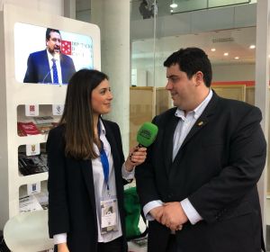 David García, alcalde de Nules entrevistado por Mireia Roig en Cevisama 2019 David García, alcalde de Nules entrevistado por Mireia Roig en Cevisama 2019