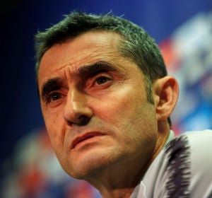 Ernesto Valverde, en rueda de prensa Ernesto Valverde, en rueda de prensa