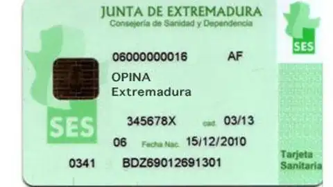 Tarjeta Sanitaria Extremadura