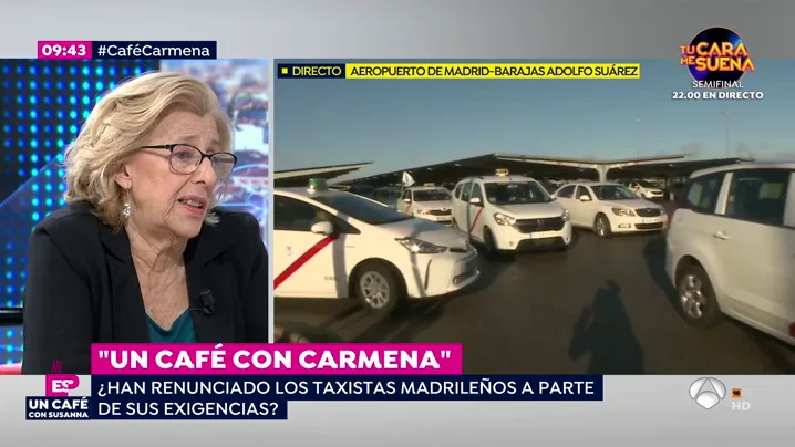 Manuela Carmena: "En Madrid los taxis tienen limitaciones y es lógico que también las tengan los VTC" Manuela Carmena: "En Madrid los taxis tienen limitaciones y es lógico que también las tengan los VTC"