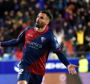 Enric Gallego celebra un gol Enric Gallego celebra un gol