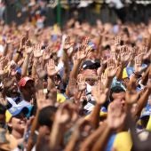 Marcha opositora en Caracas (Venezuela)