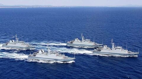 Buques de la Primera Escuadrilla de Cazaminas de la Armada Espa&ntilde;ola