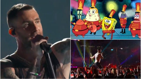 Maroon 5 y Bob Esponja, estrellas de la Super Bowl