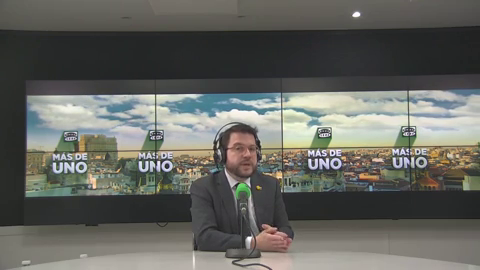 VÍDEO de la entrevista completa a Pere Aragonès en Más de uno VÍDEO de la entrevista completa a Pere Aragonès en Más de uno