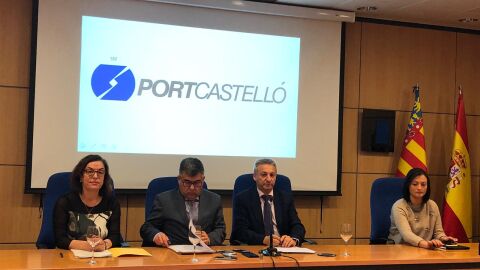 Comparecencia tras la reuni&oacute;n en el Puerto de Castell&oacute;n.