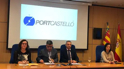 Comparecencia tras la reunión en el Puerto de Castellón. Comparecencia tras la reunión en el Puerto de Castellón.
