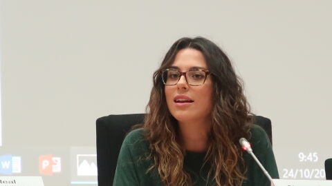 Aitana Mas en un acto como directora general de Transparencia 