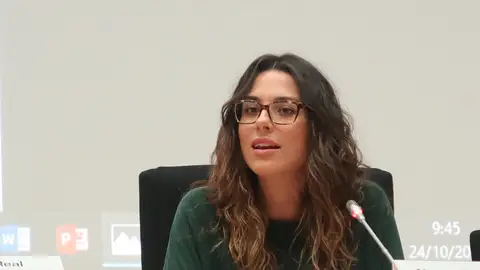Aitana Mas en un acto como directora general de Transparencia Aitana Mas en un acto como directora general de Transparencia