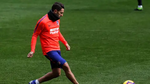 Koke se entrena con el Atlético de Madrid Koke se entrena con el Atlético de Madrid