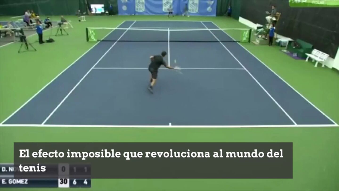 Lo nunca visto: el efecto imposible de Novikov que revoluciona al mundo del tenis