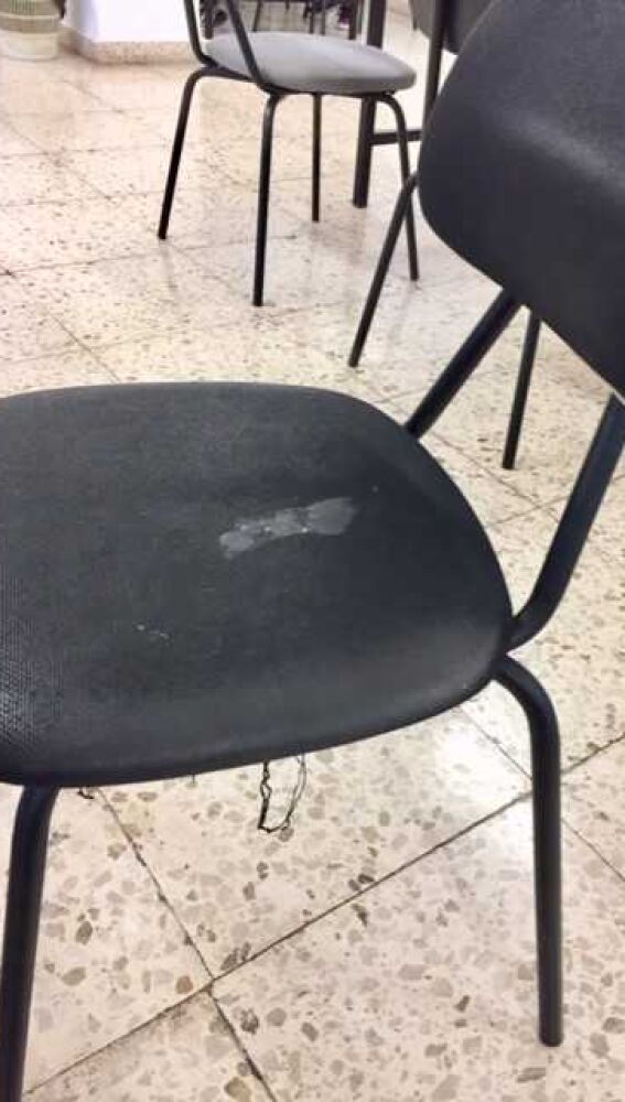 Silla de la sala de estudios de El Toscar 