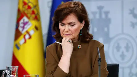 La vicepresidenta del Gobierno, Carmen Calvo La vicepresidenta del Gobierno, Carmen Calvo