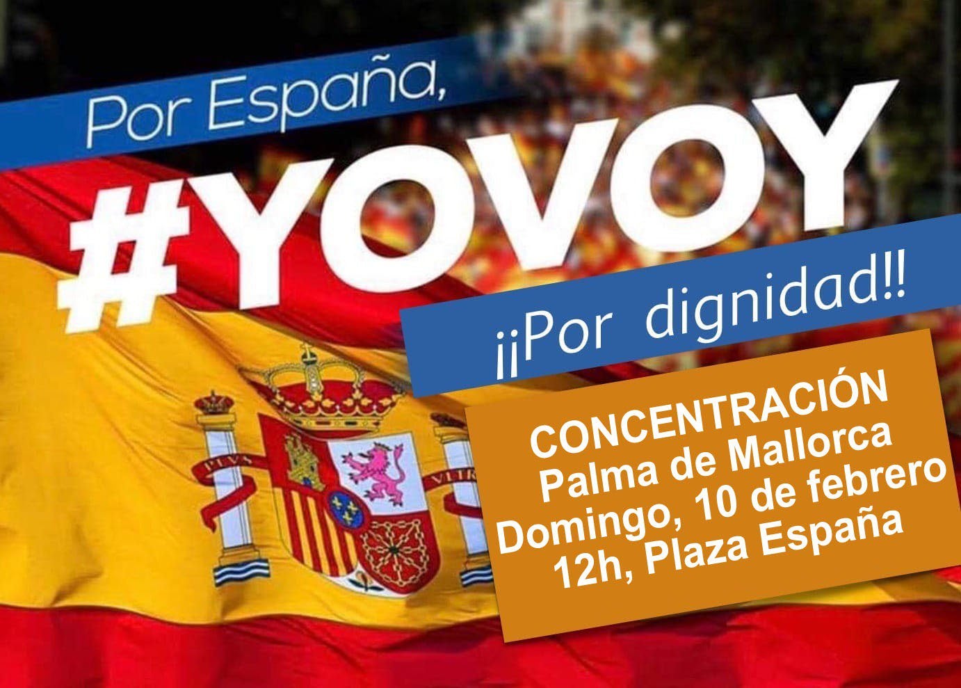 Palma se suma a las protestas contra la política del Gobierno respecto a Cataluña Palma se suma a las protestas contra la política del Gobierno respecto a Cataluña