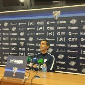 Juan Ramón López Muñiz, entrenador del Málaga CF en rueda de prensa