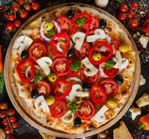 Pizza de verduras Pizza de verduras