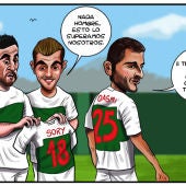 Benja, Carlos Castro y Yacine Qasmi aspiran a coger el relevo de Sory Kaba como referencia ofensiva en las últimas 18 jornadas de liga.
