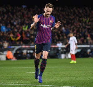 Rakitic, durante un partido con el Barcelona Rakitic, durante un partido con el Barcelona