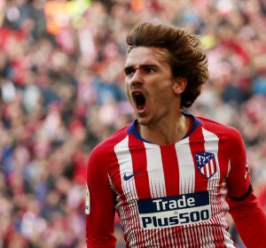 Griezmann celebra su gol contra el Real Madrid Griezmann celebra su gol contra el Real Madrid