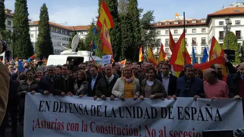 Manifestación por la unidad de España en Oviedo Manifestación por la unidad de España en Oviedo
