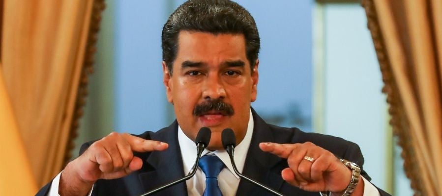 Nicolás Maduro durante una rueda de prensa Nicolás Maduro durante una rueda de prensa