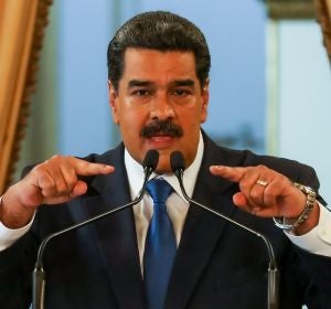 Nicolás Maduro durante una rueda de prensa Nicolás Maduro durante una rueda de prensa