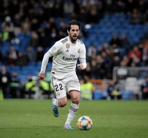 Isco Alarcón, durante un partido con el Real Madrid Isco Alarcón, durante un partido con el Real Madrid