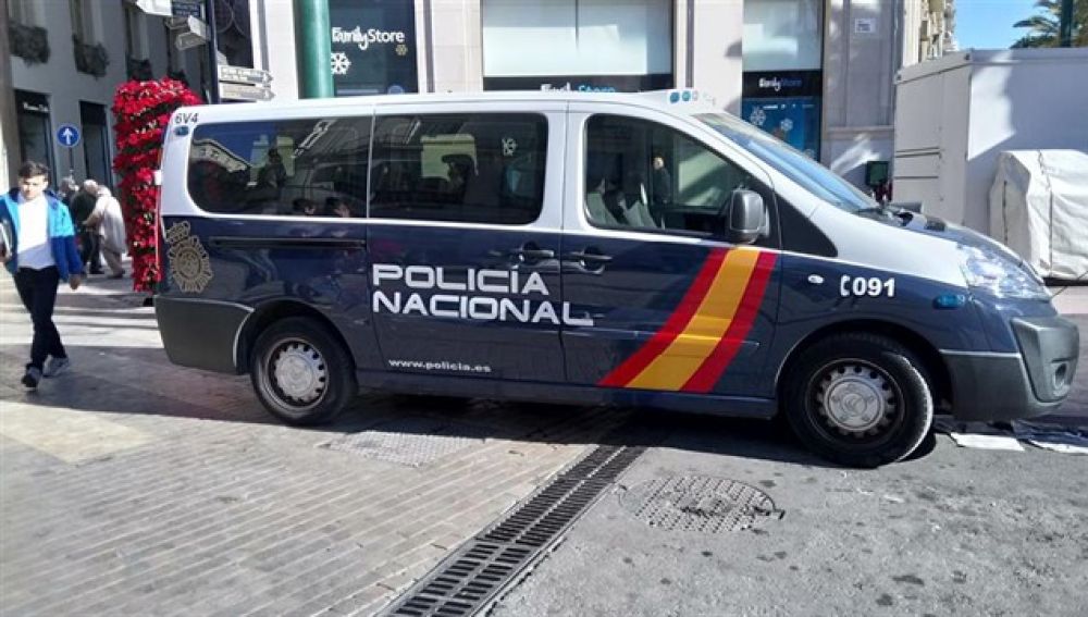 Un vehículos de la Policía Nacional.